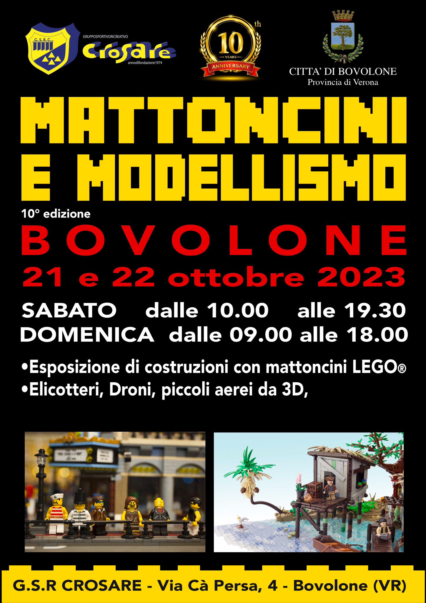 Presenza di Verona Brick alla fiera di mattoncini e modellismo di Bovolone