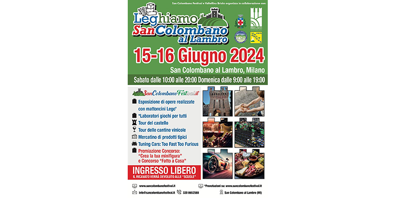 Presenza di Verona Brick a "LEGHIAMO a SAN COLOMBANO AL LAMBRO "