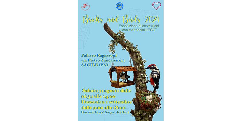 Presenza di Verona Brick a "Sacile Brick&Birds 2024 " c/o "FIERA DEGLI OSEI" SACILE PORDENONE