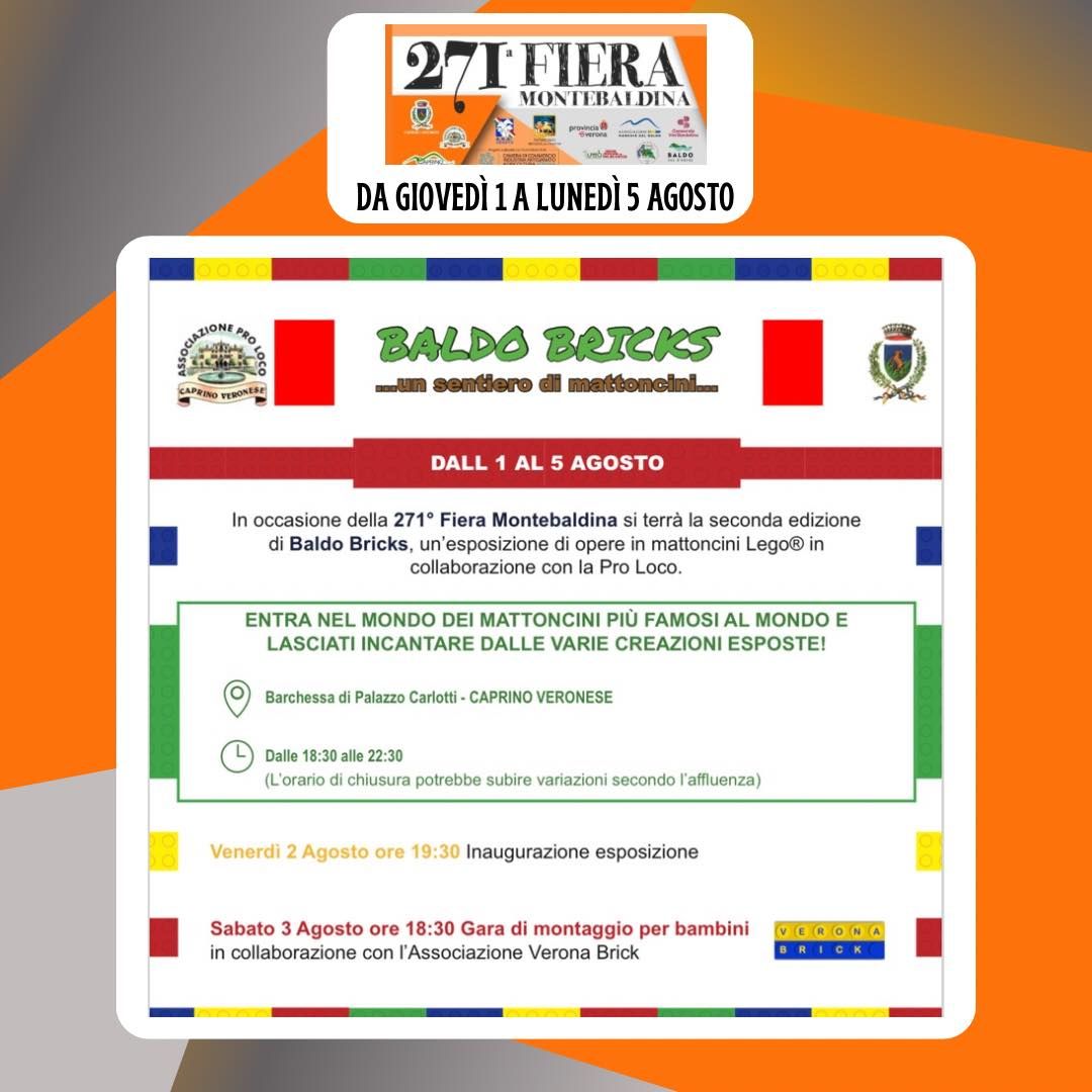 Presenza di Verona Brick a "BALDO BRICKS Caprino Veronese"