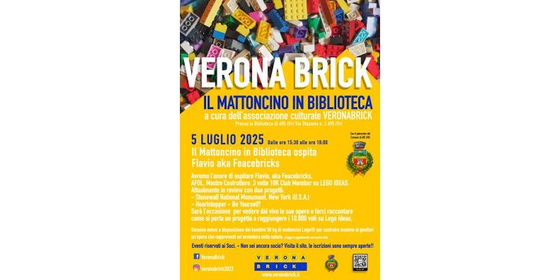 Il Mattoncino in Biblioteca ospita Flavio aka Feacebricks