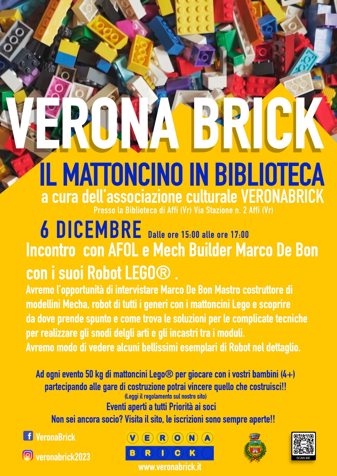 Il Mattoncino in Biblioteca ospita  l'Afol e Mech Builder Marco De Bon