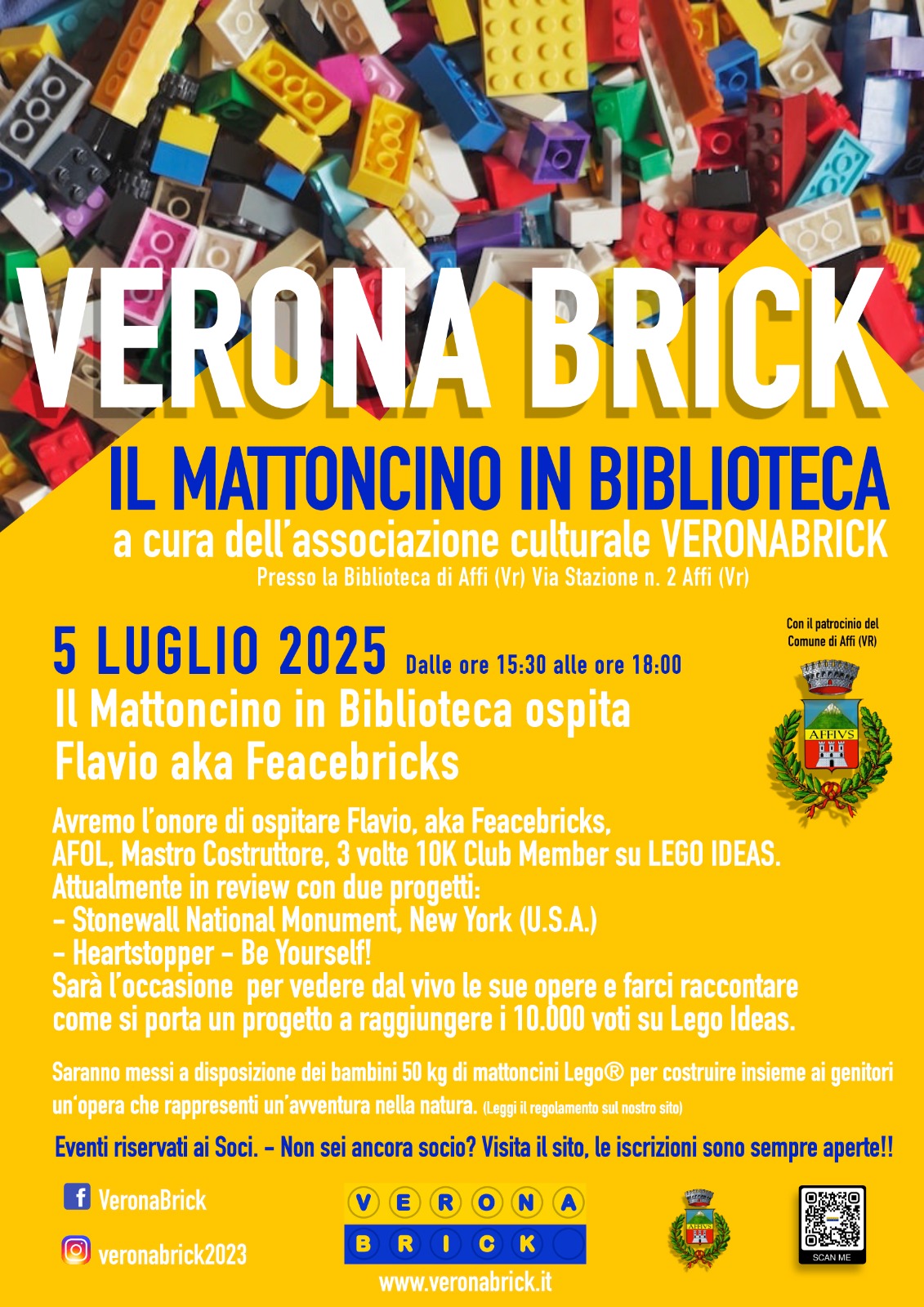 Il Mattoncino in Biblioteca ospita Flavio aka Feacebricks