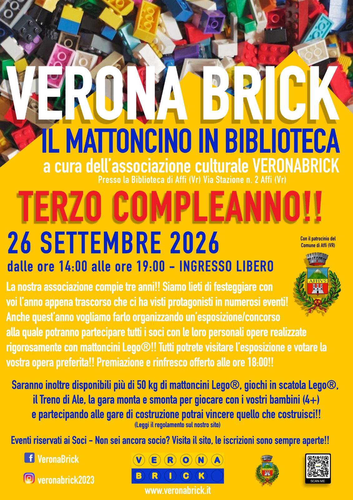 Verona Brick festeggia il 3° compleanno