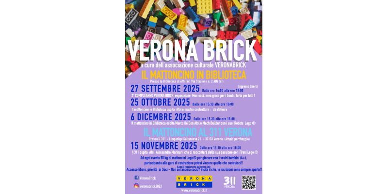 Verona Brick Eventi in programma ottobre - dicembre 2025